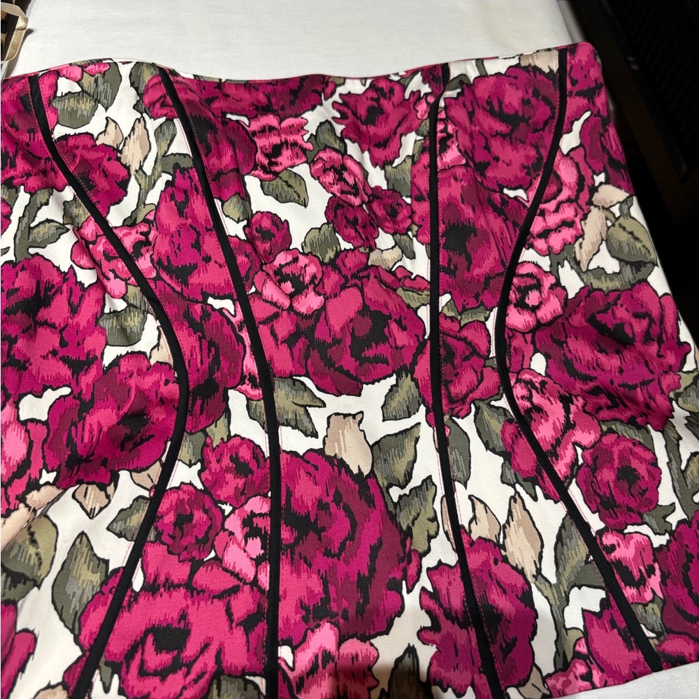 Floral Pink Corset Top